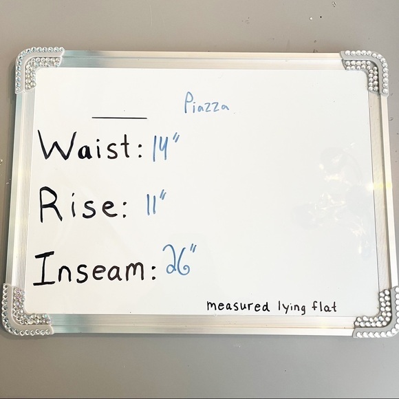 Piazza Sempione Blue Plaid Checkered Skinny Straight Leg Work Pants - Picture 7 of 9